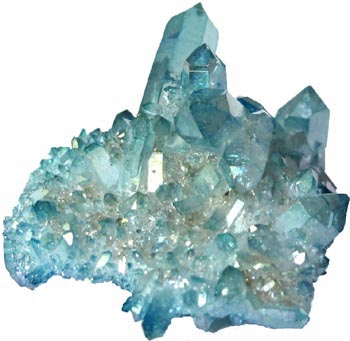 Aqua Aura Quartz Mineral