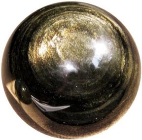 Obsidian Gold Sheen Stone