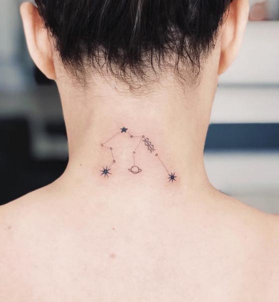 Aquarius Zodiac Tattoo