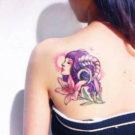 Aries Zodiac Tattoo