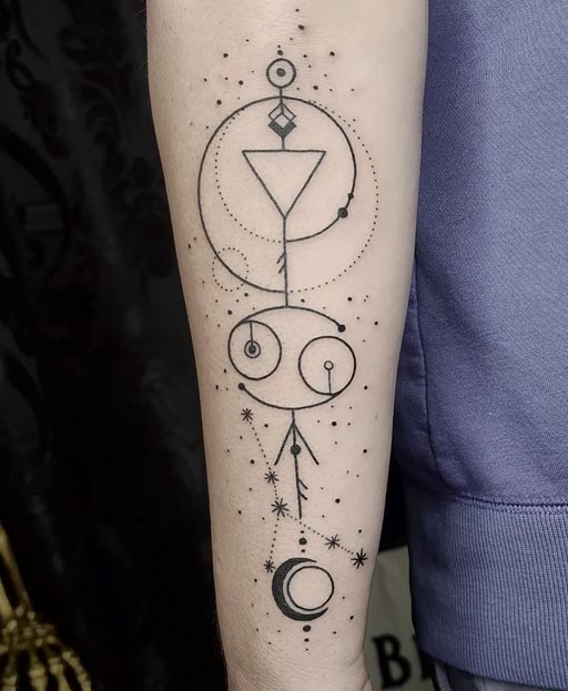Cancer Zodiac Tattoo