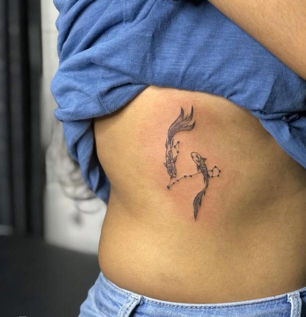 Pisces Zodiac Tattoo