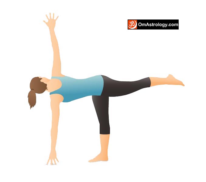 ardha chandrasana yoga pose (half moon pose) meaning uses