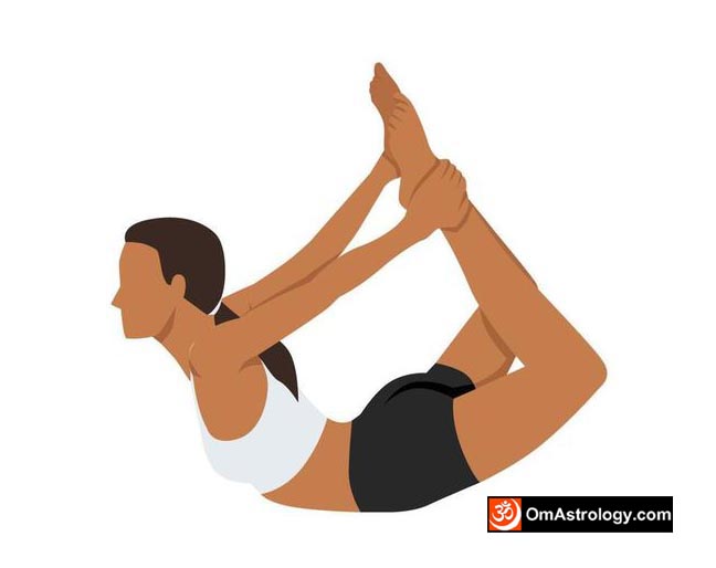 dhanurasana yoga pose (bow pose) meaning uses