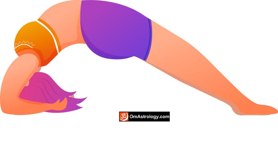 dwi pada viparita dandasana yoga pose (upward facing two-foot staff pose) meaning uses