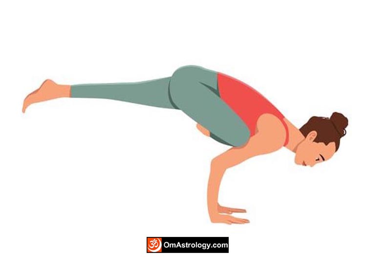 eka pada koundinyasana i yoga pose (flying pigeon) meaning uses