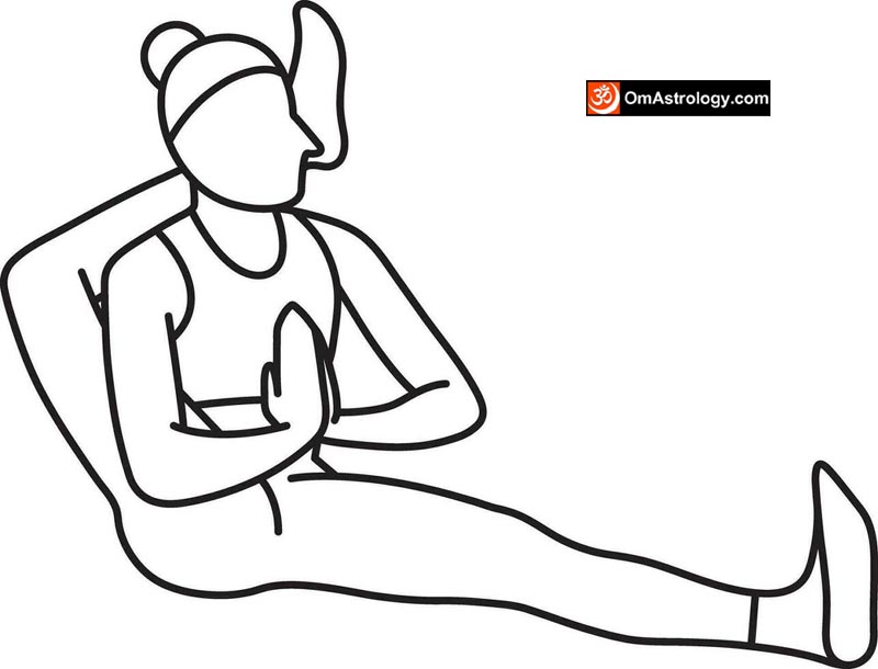 eka pada sirsasana yoga pose (one-leg-behind-head pose) meaning uses
