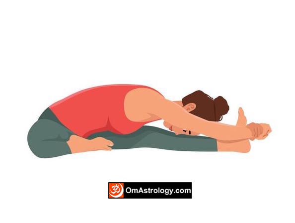 janu sirsasana yoga pose (head-to-knee forward bend pose) meaning uses