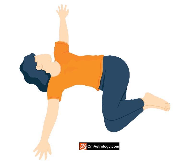 jathara parivartanasana yoga pose (reclined straight-leg twist pose) meaning uses