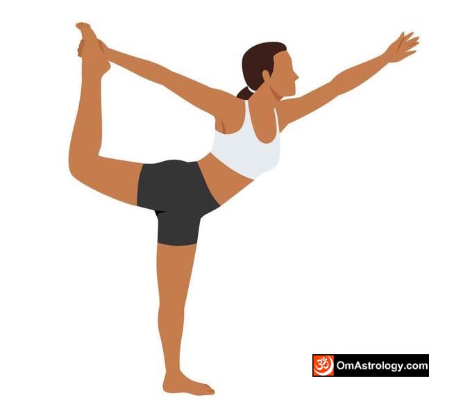 natarajasana yoga pose (lord of the dance pose) meaning uses