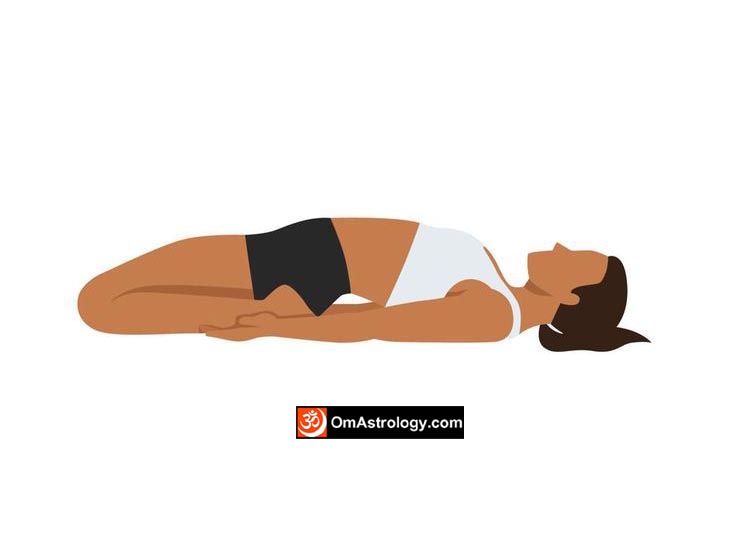 supta virasana yoga pose (reclining hero pose) meaning uses