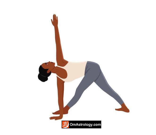 trikonasana yoga pose (triangle pose) meaning uses