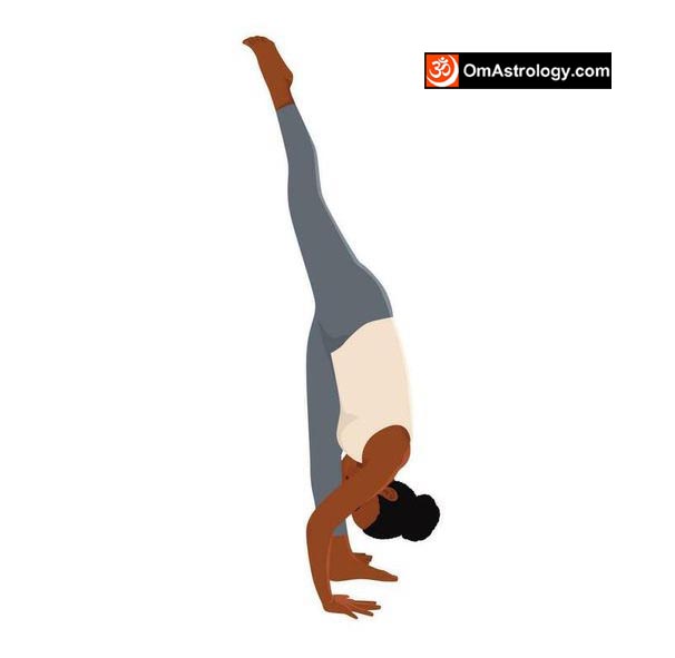 urdhva prasarita eka padasana yoga pose (standing split pose) meaning uses