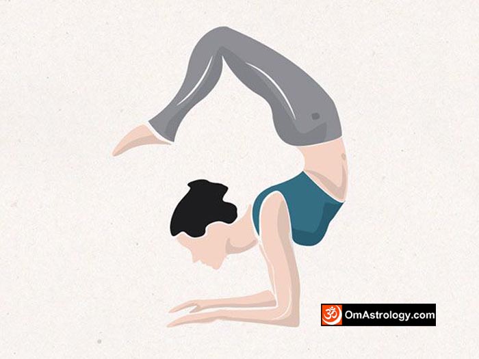 vrischikasana i yoga pose (scorpion i pose) meaning uses