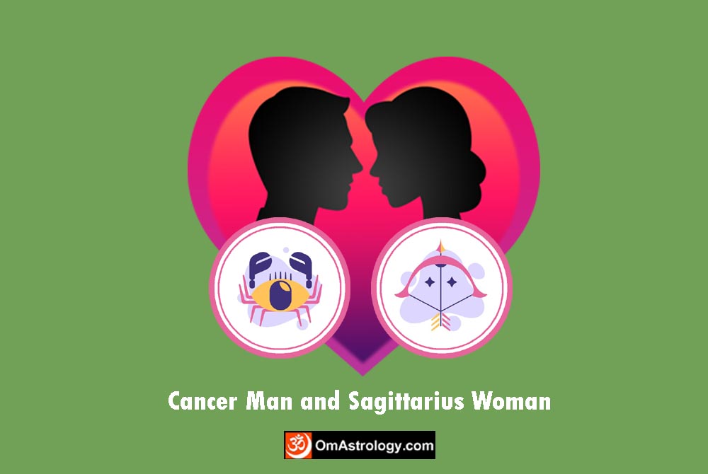 cancer man sagittarius woman compatibility love friendship marriage relationship